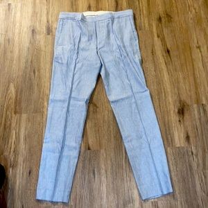 NEW!!! Club Monaco Sutton Striped Linen Slim Dress Pants